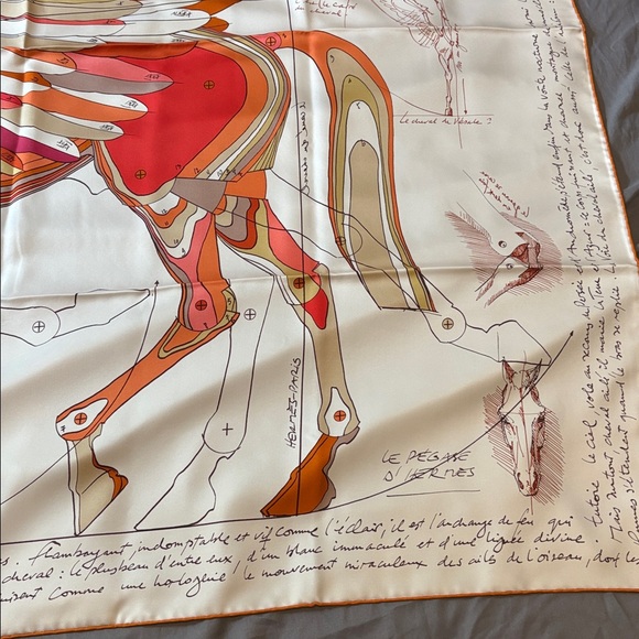 Brand new hermes Le Pegase d'Hermès scarf 140 - Picture 3 of 9